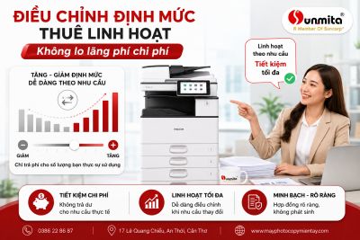 Điều chỉnh định mức bản in sau Khi K&yacute; Hợp Đồng Thu&ecirc; M&aacute;y Photocopy | M&aacute;y Photocopy Sunmita Miền T&acirc;y